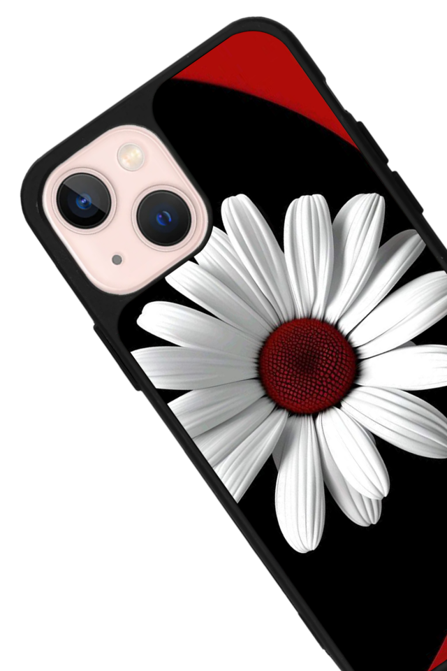 iPhone 15 Uyumlu Cicek Tasarımlı Glossy Premium Kılıf