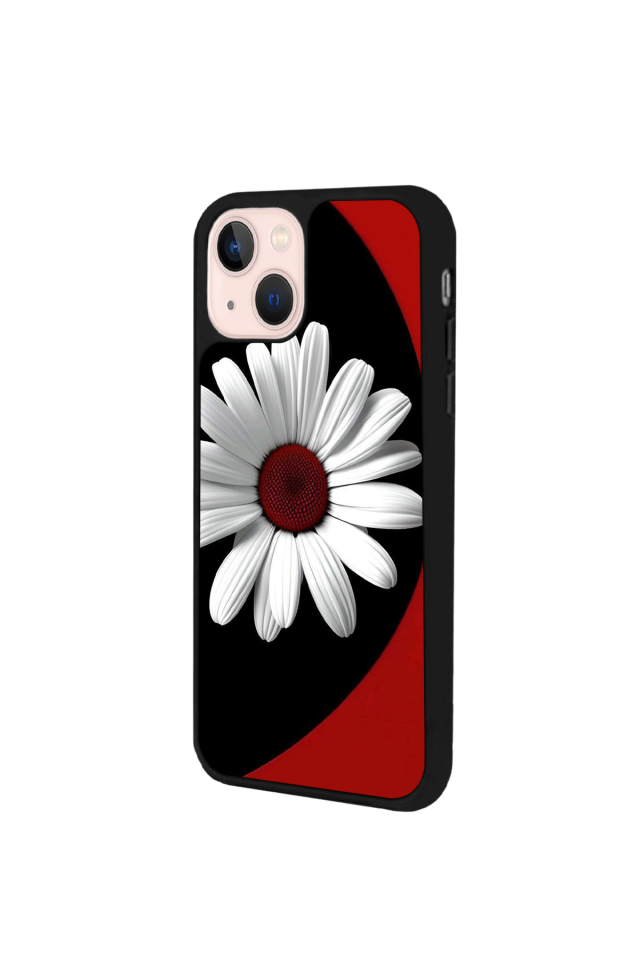 iPhone 15 Uyumlu Cicek Tasarımlı Glossy Premium Kılıf