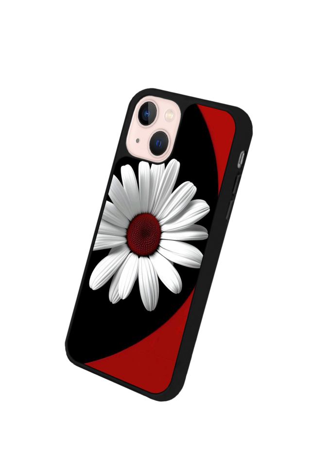 iPhone 15 Uyumlu Cicek Tasarımlı Glossy Premium Kılıf