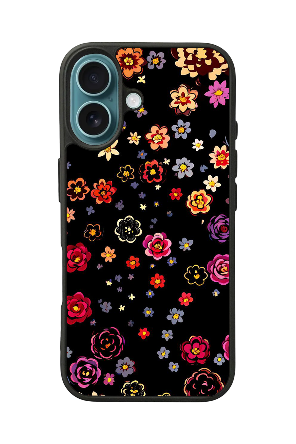 iPhone 16 Uyumlu Floral Tasarımlı Glossy Premium Kılıf