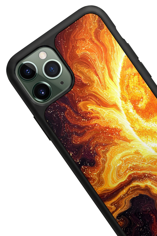 iPhone 11 Pro Uyumlu Güneş Tasarımlı Glossy Premium Kılıf