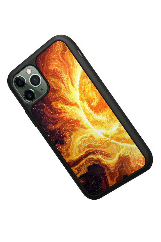 iPhone 11 Pro Uyumlu Güneş Tasarımlı Glossy Premium Kılıf