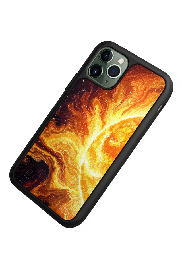 iPhone 11 Pro Uyumlu Güneş Tasarımlı Glossy Premium Kılıf