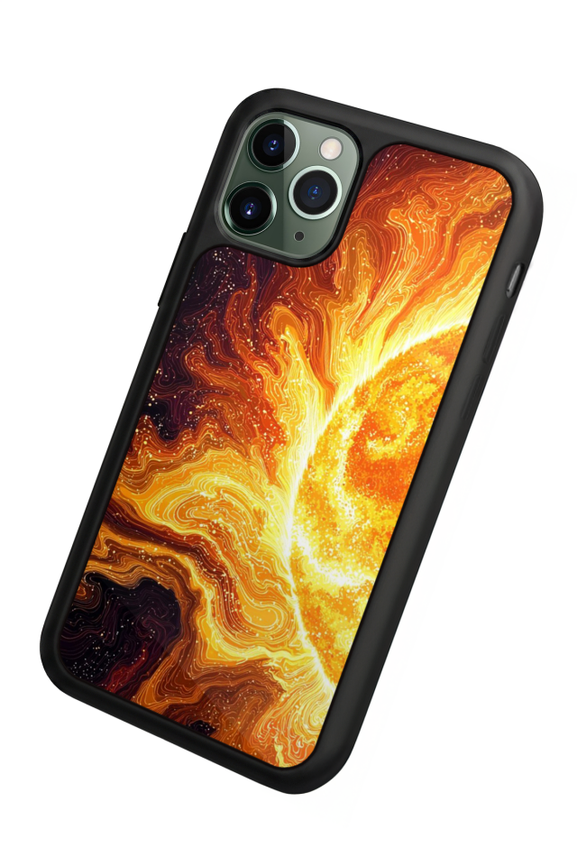 iPhone 11 Pro Uyumlu Güneş Tasarımlı Glossy Premium Kılıf