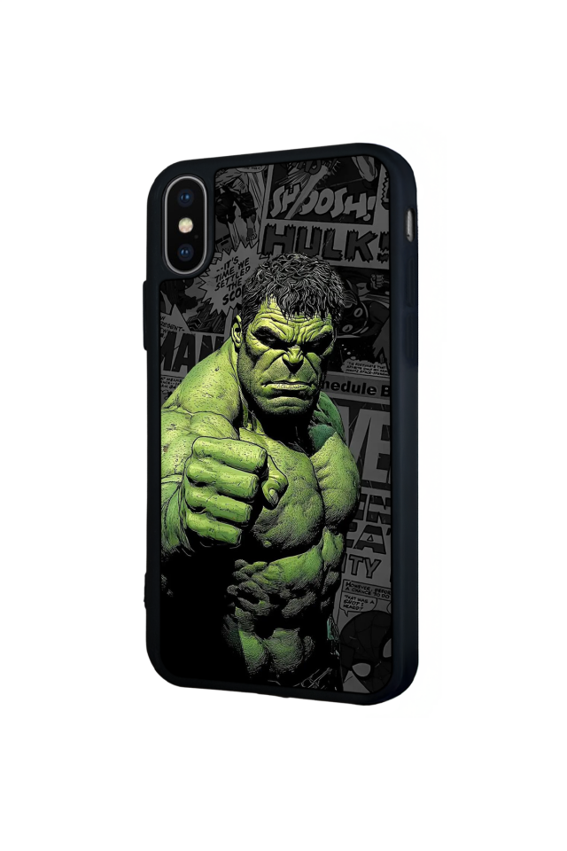 iPhone X/ XS Uyumlu Hulk Tasarımlı Glossy Premium Kılıf