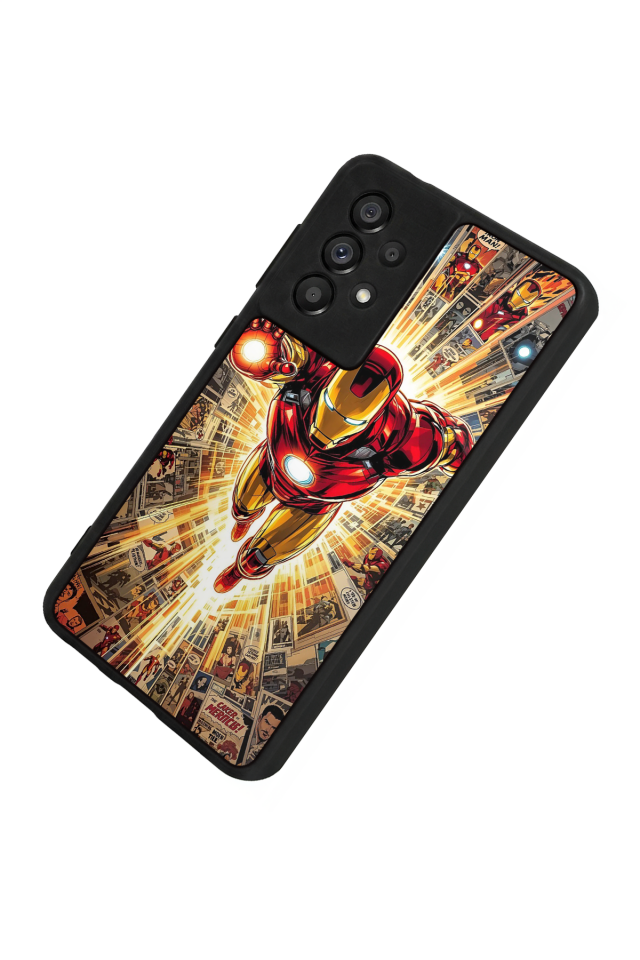 Samsung Galaxy A73 Uyumlu  Iron Man ( Demir Adam ) Tasarımlı Glossy Premium Kılıf