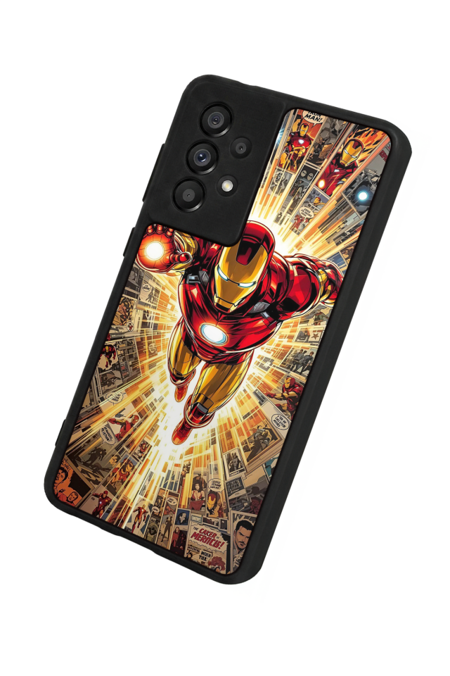 Samsung Galaxy A73 Uyumlu  Iron Man ( Demir Adam ) Tasarımlı Glossy Premium Kılıf