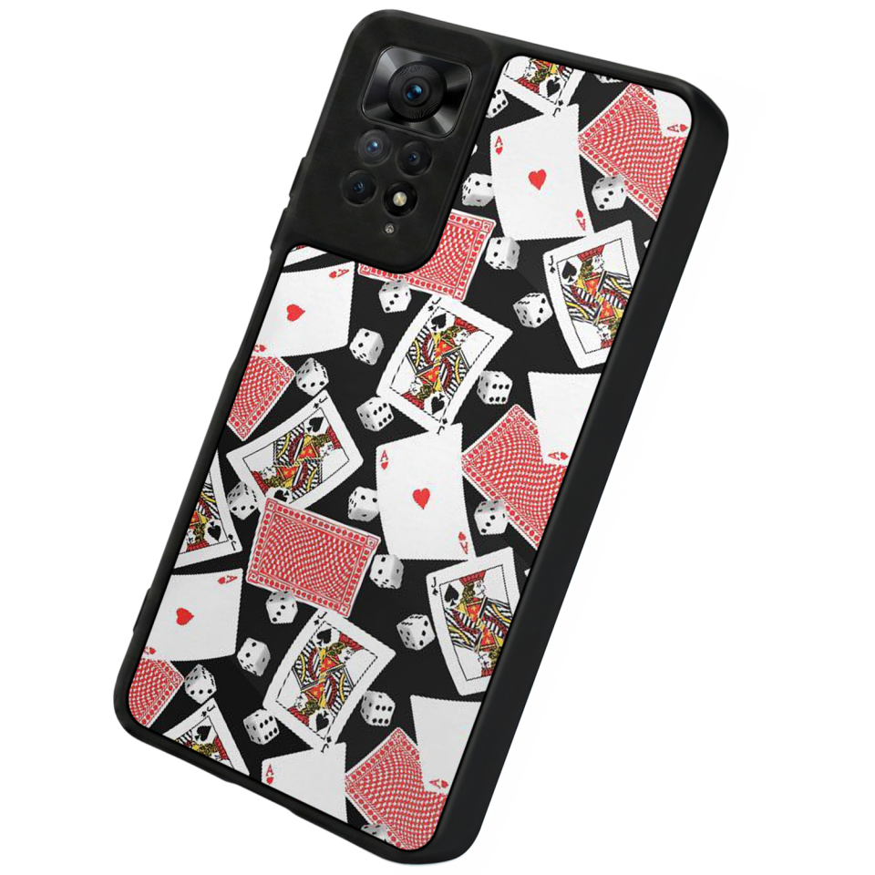 Xiaomi Redmi Note 12 Pro Uyumlu Kart Tasarımlı Glossy Premium Kılıf