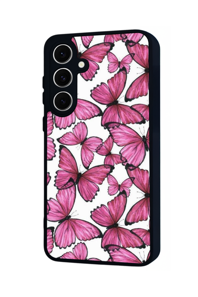 Samsung Galaxy A16 Uyumlu Kelebek Tasarımlı Glossy Premium Kılıf