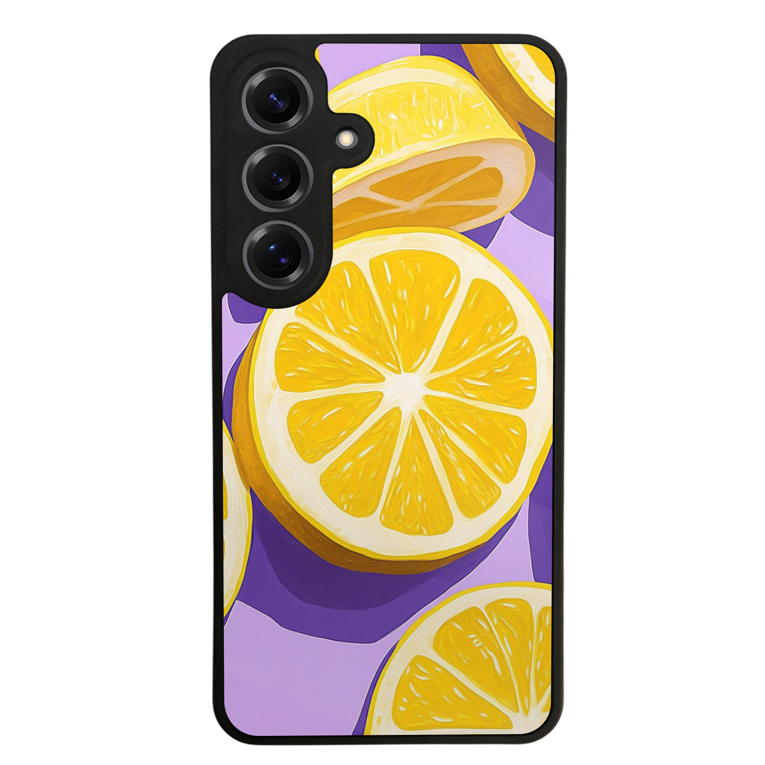 Samsung Galaxy S25 Uyumlu Limon Tasarımlı Glossy Premium Kılıf