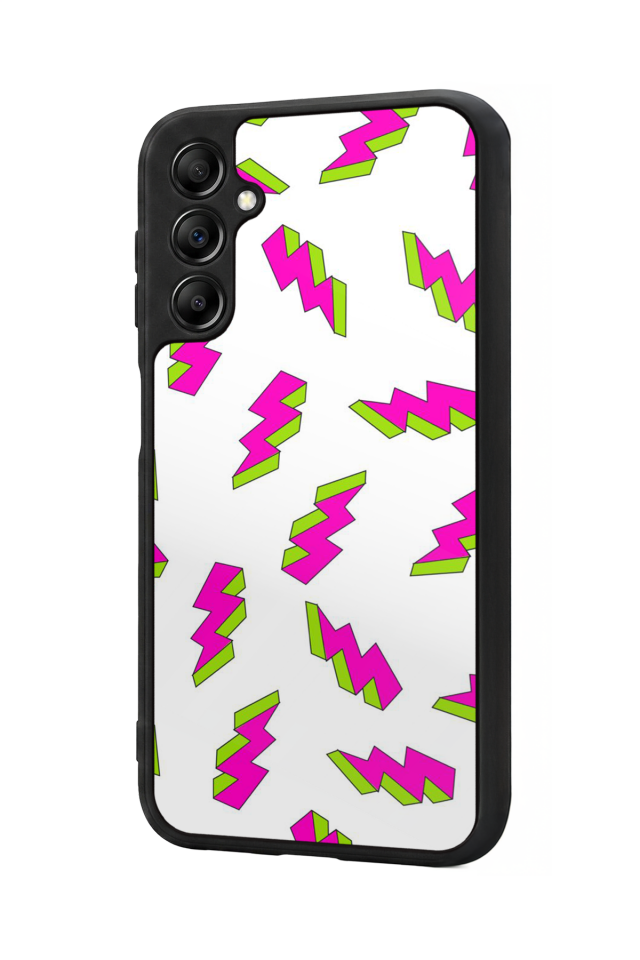 Samsung Galaxy A14 Uyumlu Simsek Tasarımlı Glossy Premium Kılıf