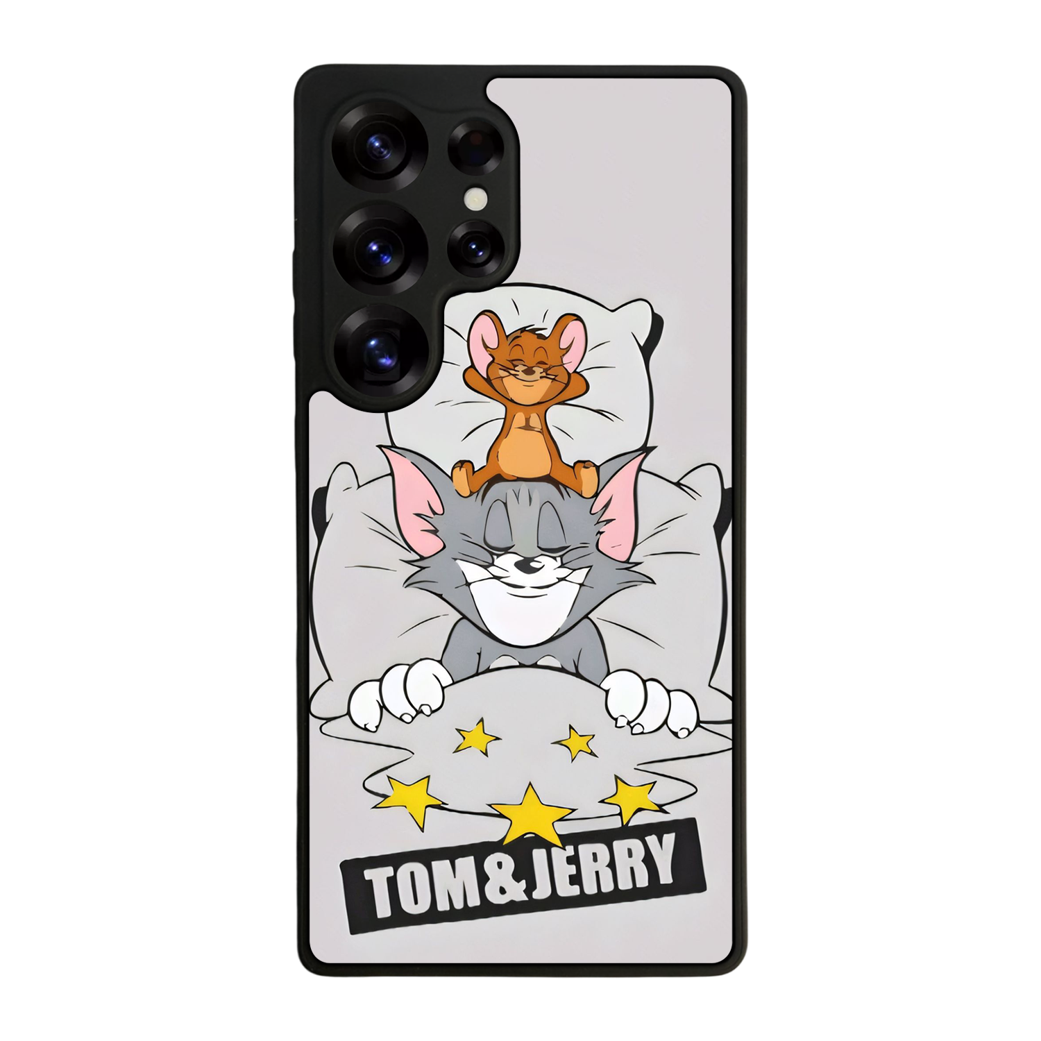 Samsung Galaxy S25 Ultra Uyumlu Tom And Jerry Tasarımlı Glossy Premium Kılıf