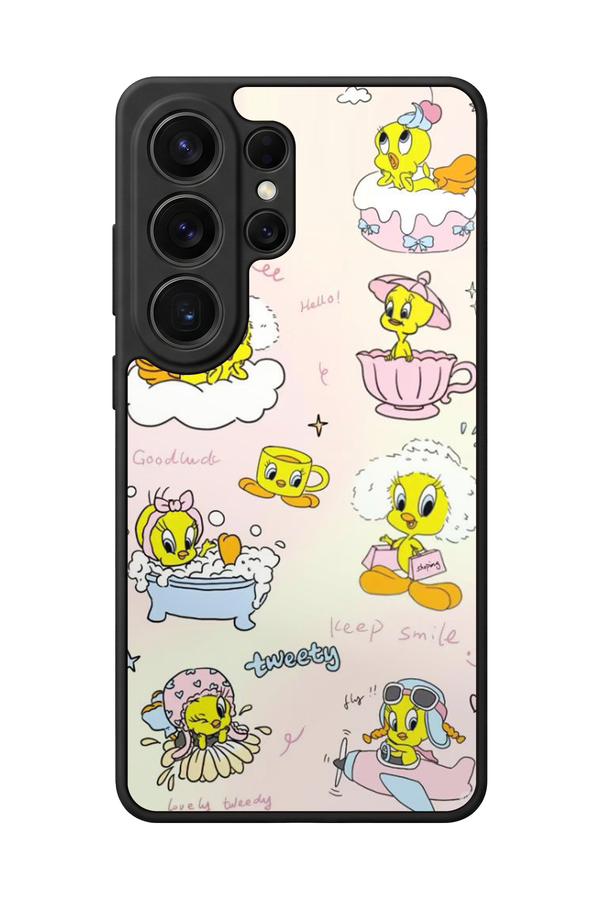 Samsung Galaxy S26 Ultra Uyumlu Tweety Tasarımlı Glossy Premium Kılıf