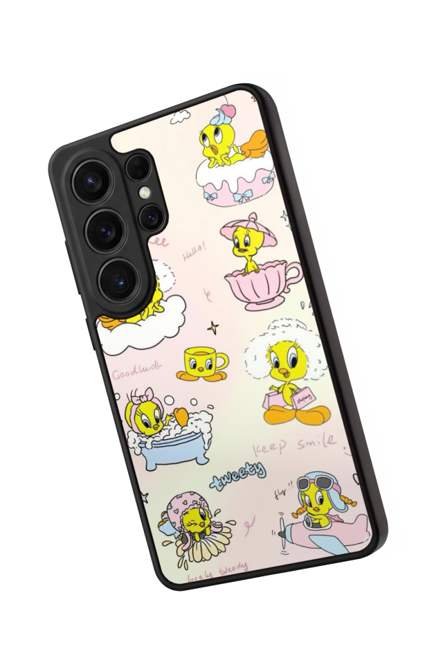 Samsung Galaxy S26 Ultra Uyumlu Tweety Tasarımlı Glossy Premium Kılıf