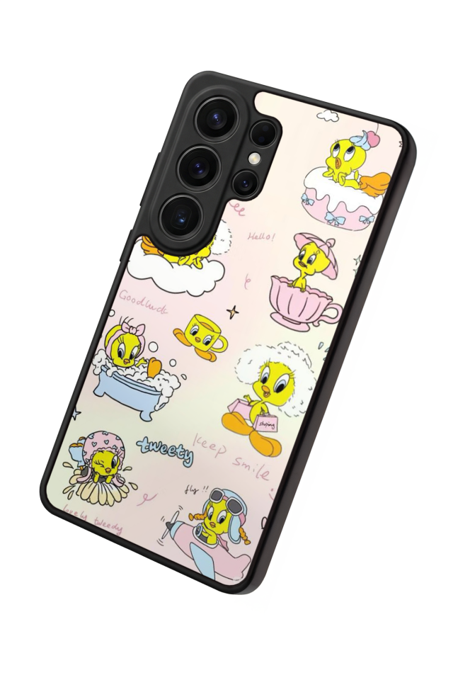 Samsung Galaxy S26 Ultra Uyumlu Tweety Tasarımlı Glossy Premium Kılıf