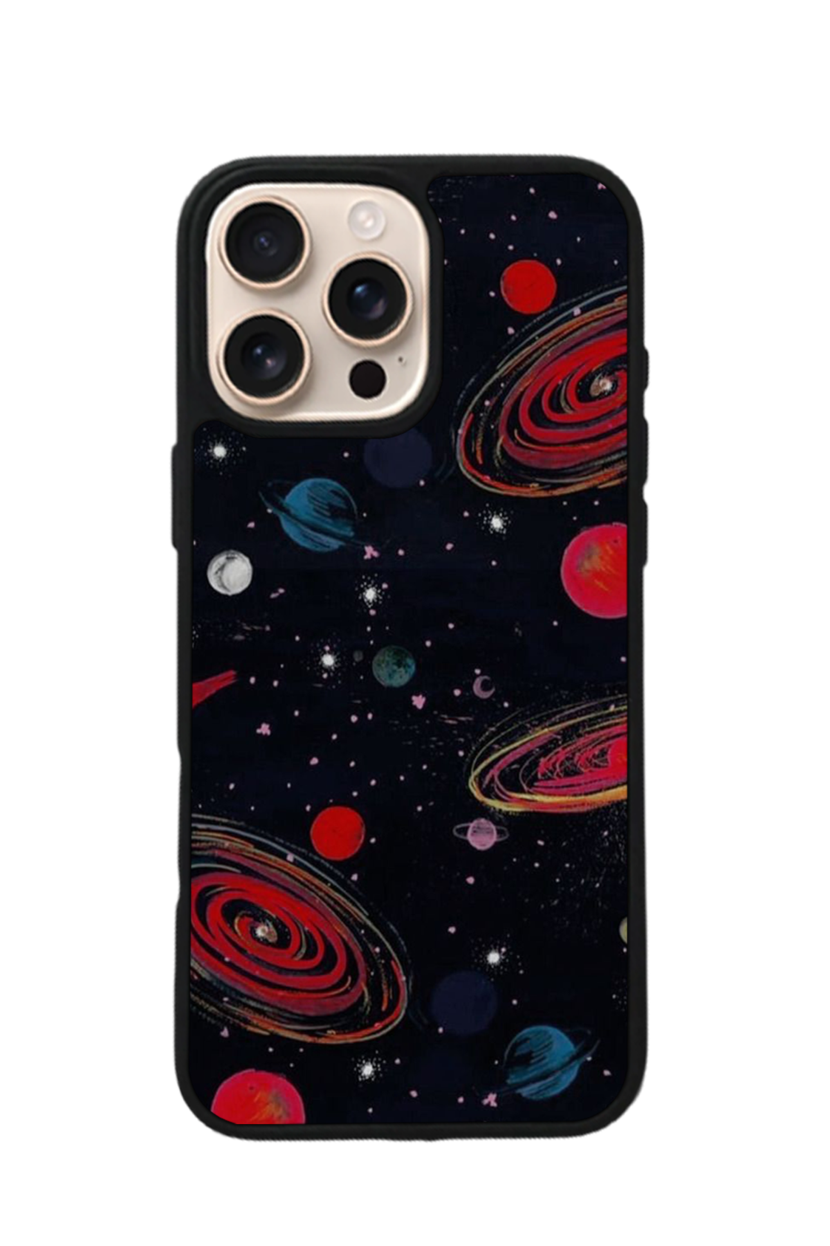 iPhone 14 Pro Max Uyumlu Uzay Tasarımlı Glossy Premium Kılıf