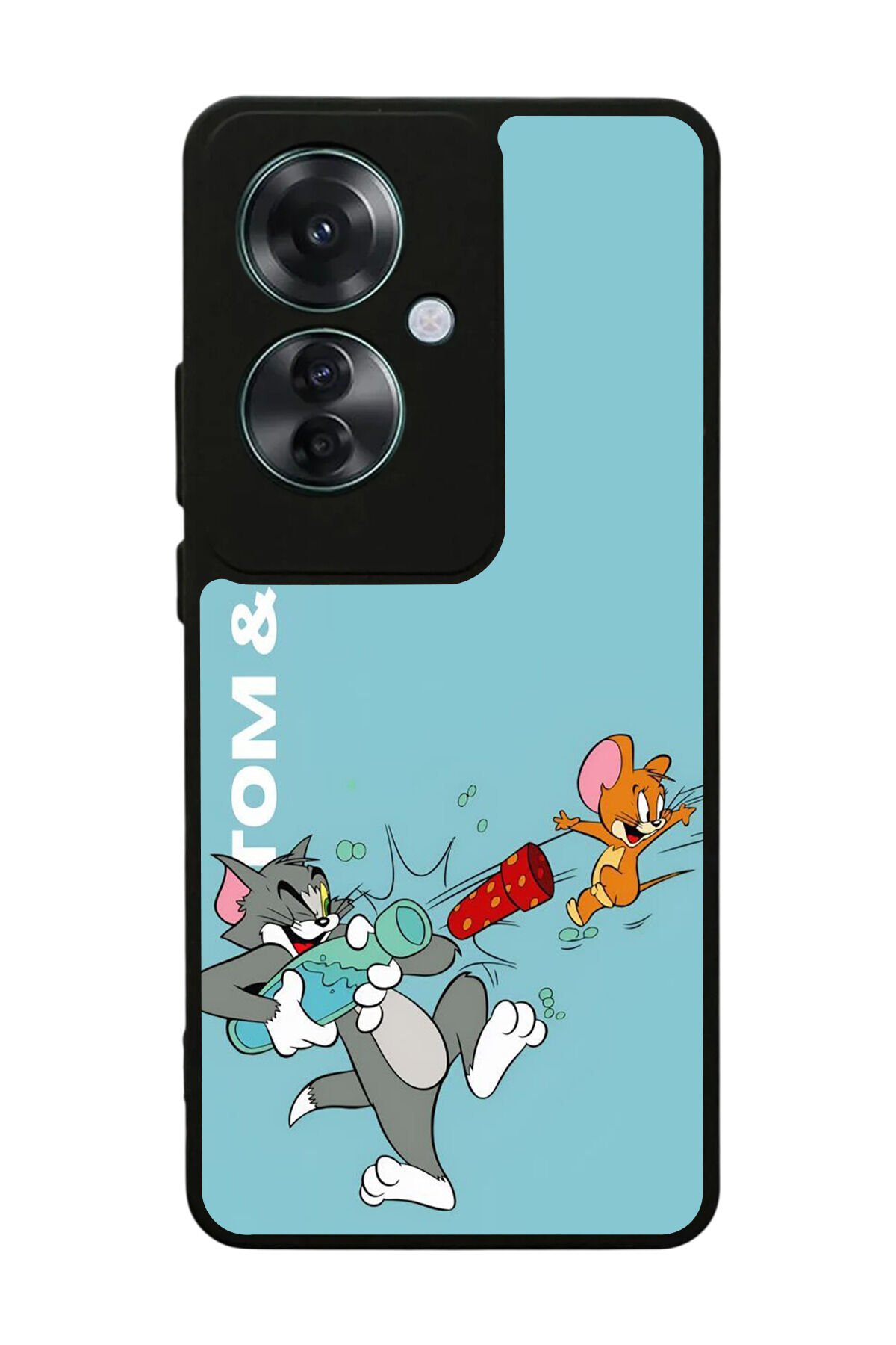 Oppo Reno 11F Uyumlu Tom And Jerry Tasarımlı Glossy Premium Kılıf