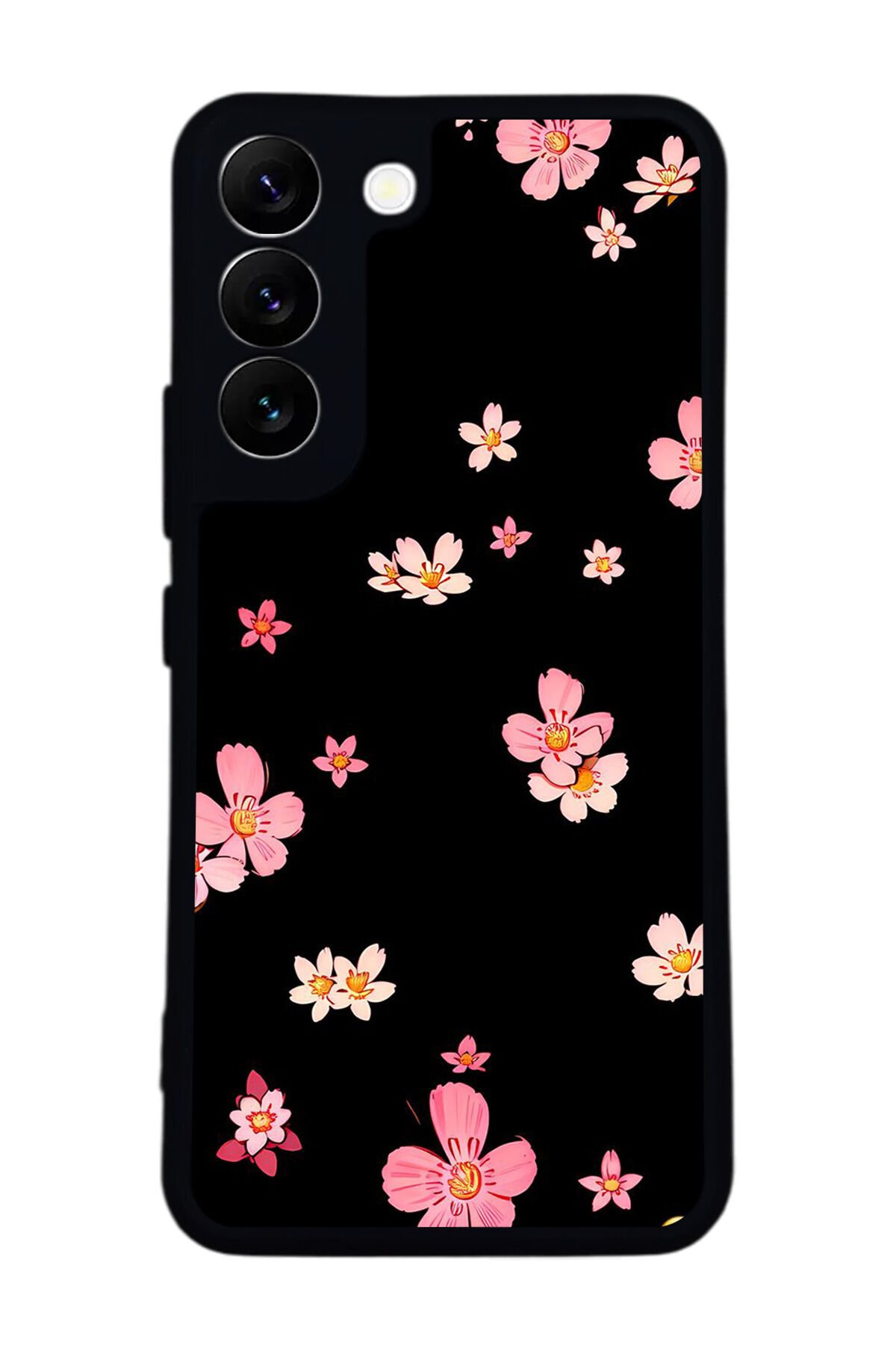 Samsung Galaxy S22 Uyumlu Floral Tasarımlı Glossy Premium Kılıf
