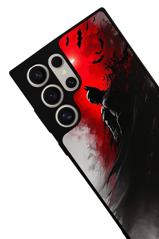 Samsung Galaxy S22 Ultra Uyumlu Batman Tasarımlı Glossy Premium Kılıf
