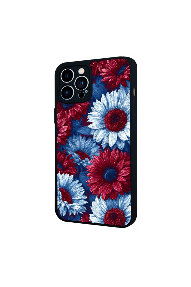 iPhone 13 Pro Max Uyumlu Cicek Tasarımlı Glossy Premium Kılıf