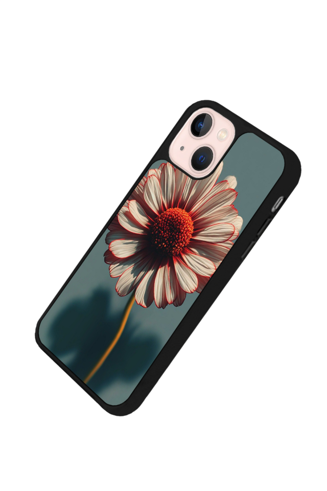 iPhone 15 Uyumlu Cicek Tasarımlı Glossy Premium Kılıf