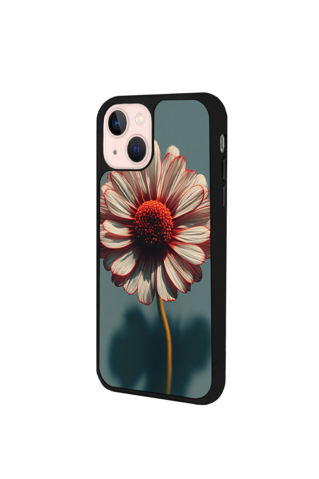 iPhone 15 Uyumlu Cicek Tasarımlı Glossy Premium Kılıf