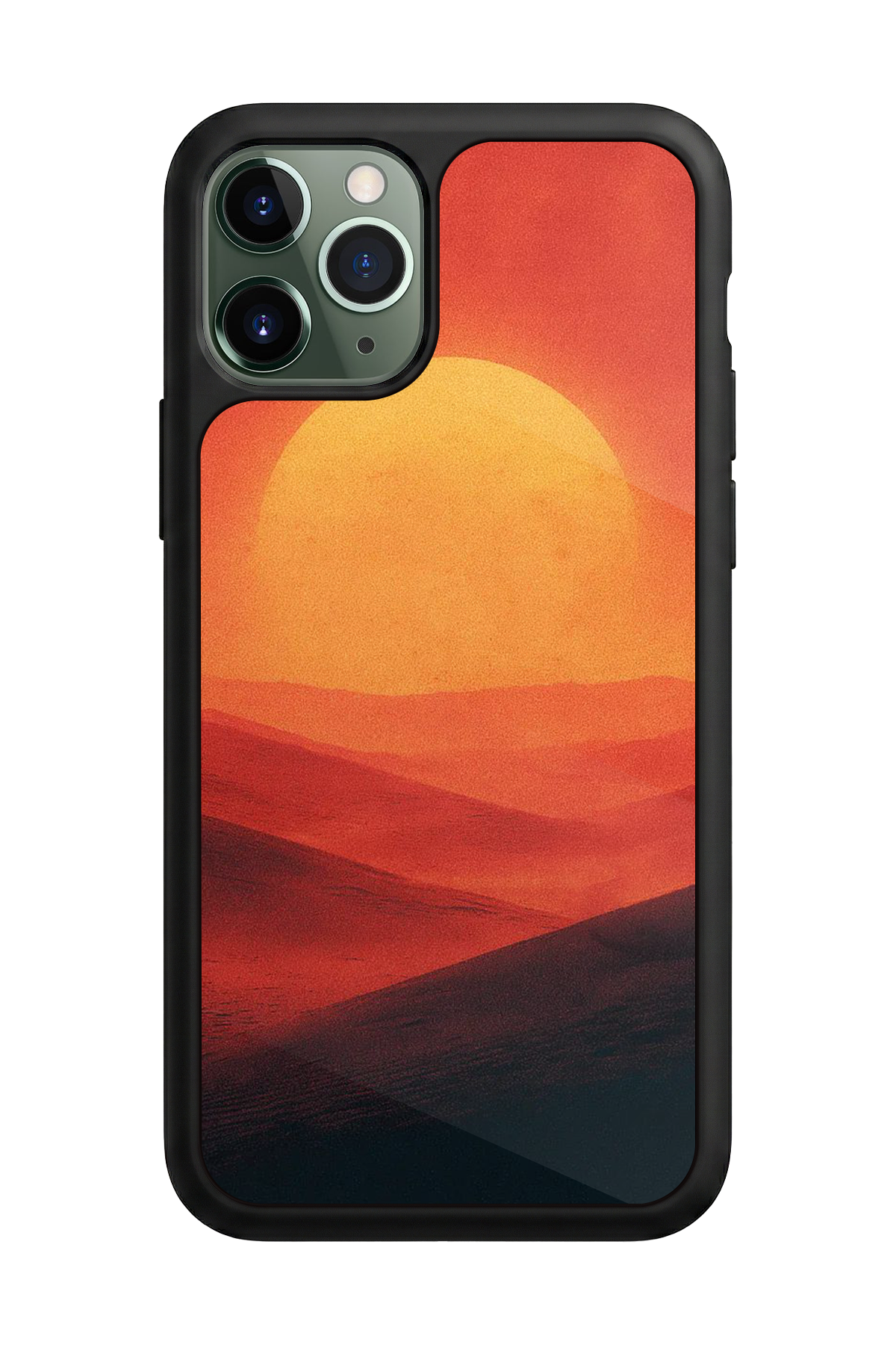 iPhone 11 Pro Uyumlu Güneş Tasarımlı Glossy Premium Kılıf