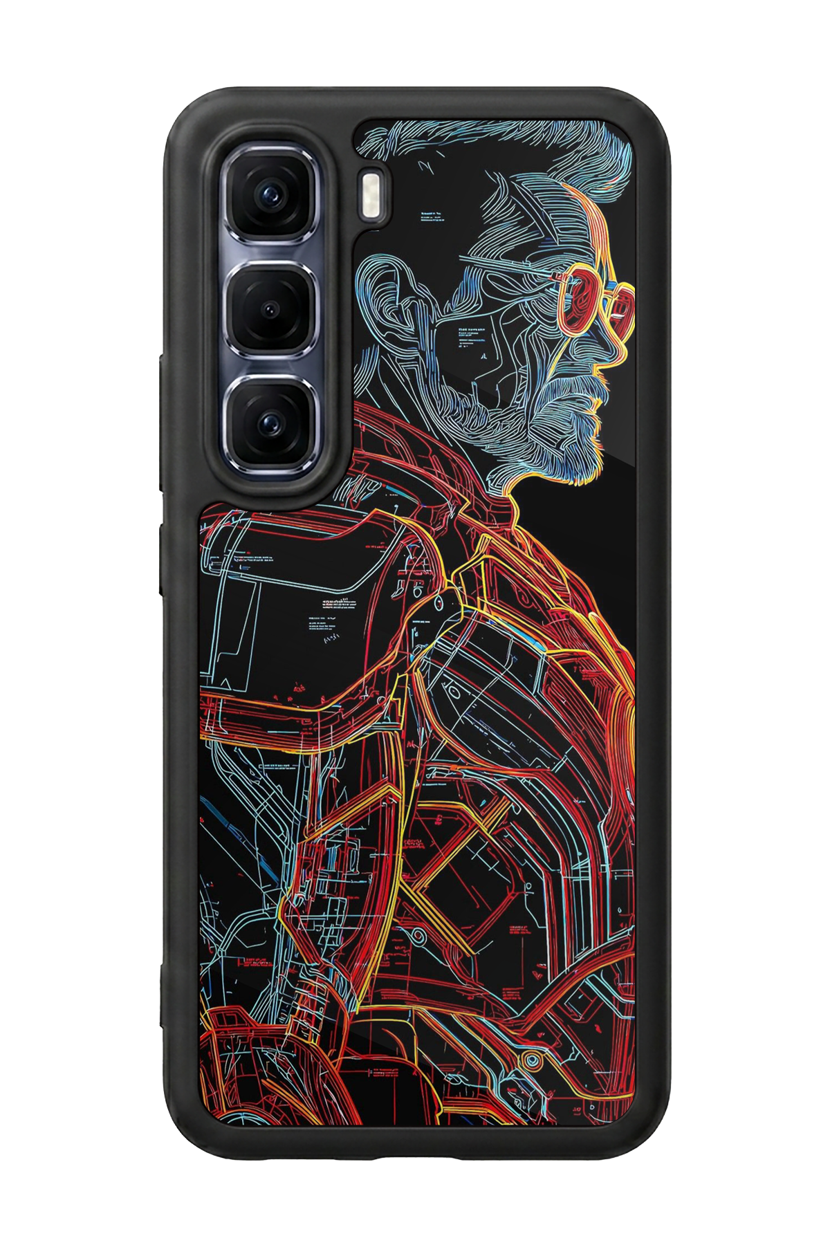 Infinix Hot 60 Pro Plus Uyumlu Iron Man ( Demir Adam ) Tasarımlı Glossy Premium Kılıf