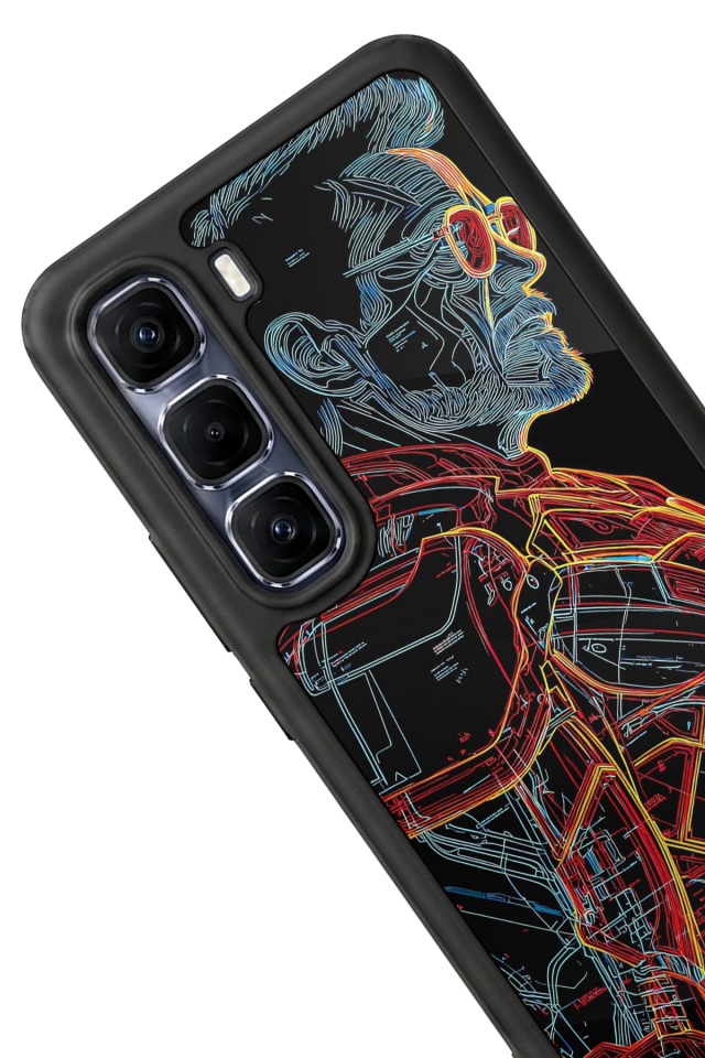 Infinix Hot 60 Pro Plus Uyumlu Iron Man ( Demir Adam ) Tasarımlı Glossy Premium Kılıf