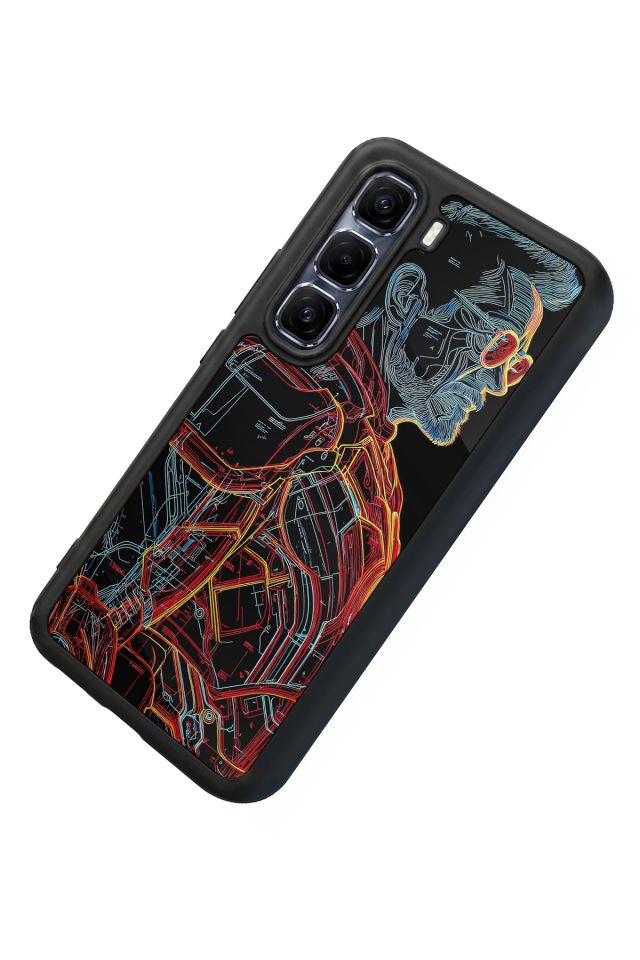 Infinix Hot 60 Pro Plus Uyumlu Iron Man ( Demir Adam ) Tasarımlı Glossy Premium Kılıf
