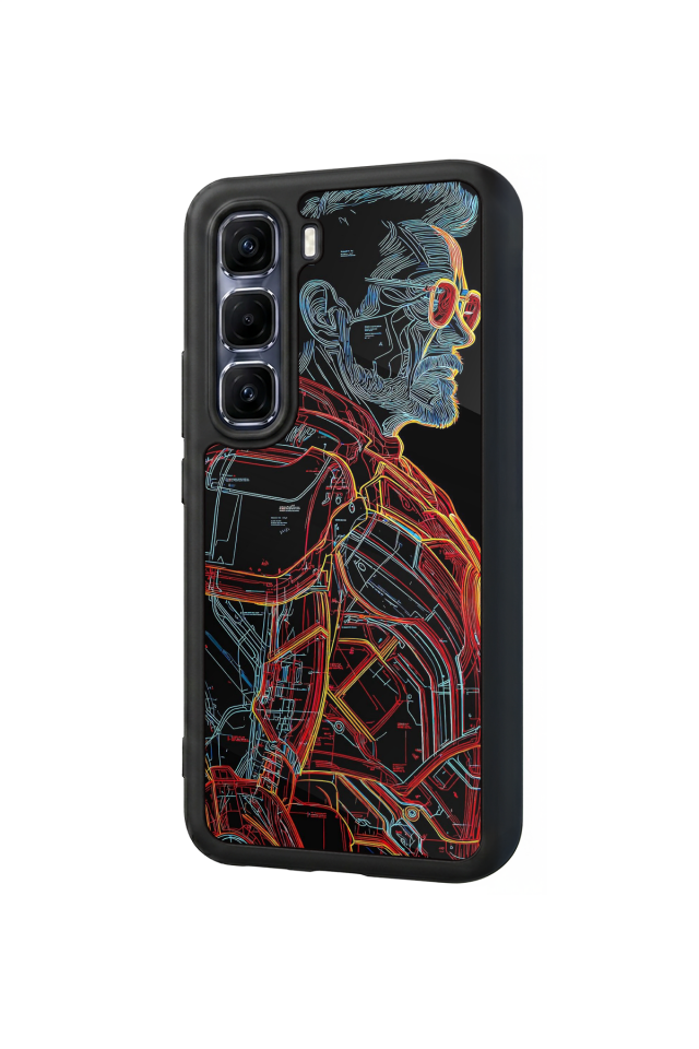 Infinix Hot 60 Pro Plus Uyumlu Iron Man ( Demir Adam ) Tasarımlı Glossy Premium Kılıf