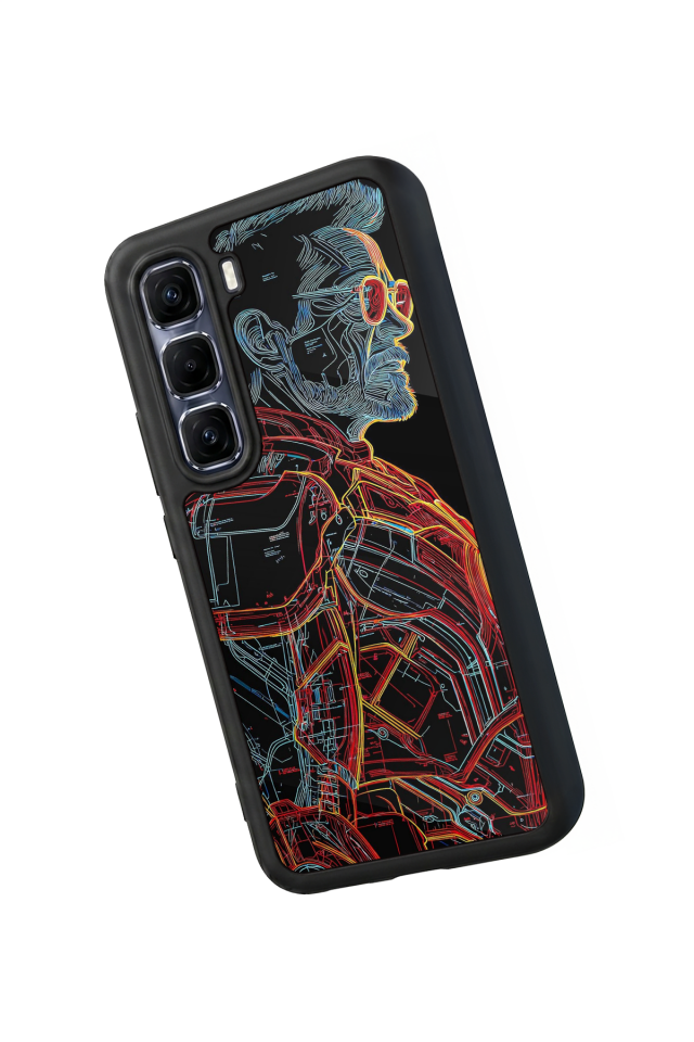 Infinix Hot 60 Pro Plus Uyumlu Iron Man ( Demir Adam ) Tasarımlı Glossy Premium Kılıf