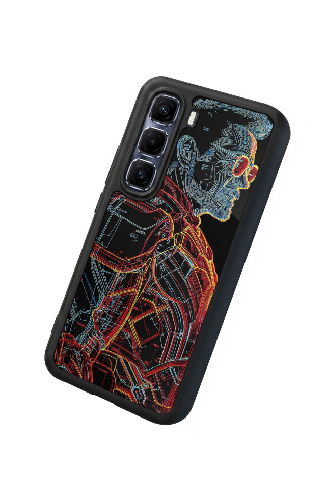 Infinix Hot 60 Pro Plus Uyumlu Iron Man ( Demir Adam ) Tasarımlı Glossy Premium Kılıf