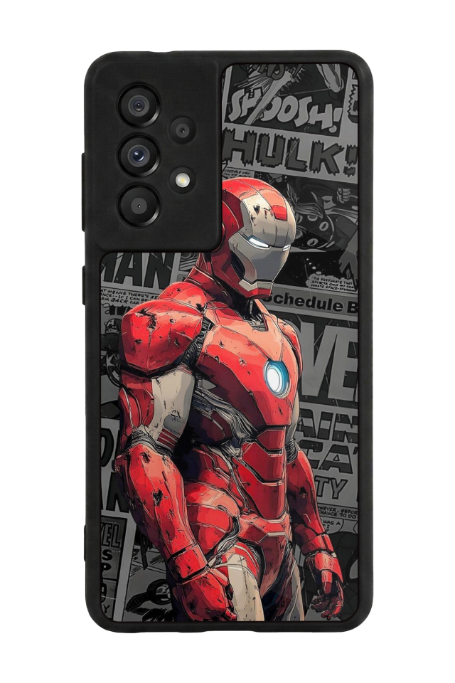 Samsung Galaxy A73 Uyumlu  Iron Man ( Demir Adam ) Tasarımlı Glossy Premium Kılıf