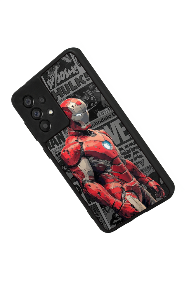 Samsung Galaxy A73 Uyumlu  Iron Man ( Demir Adam ) Tasarımlı Glossy Premium Kılıf