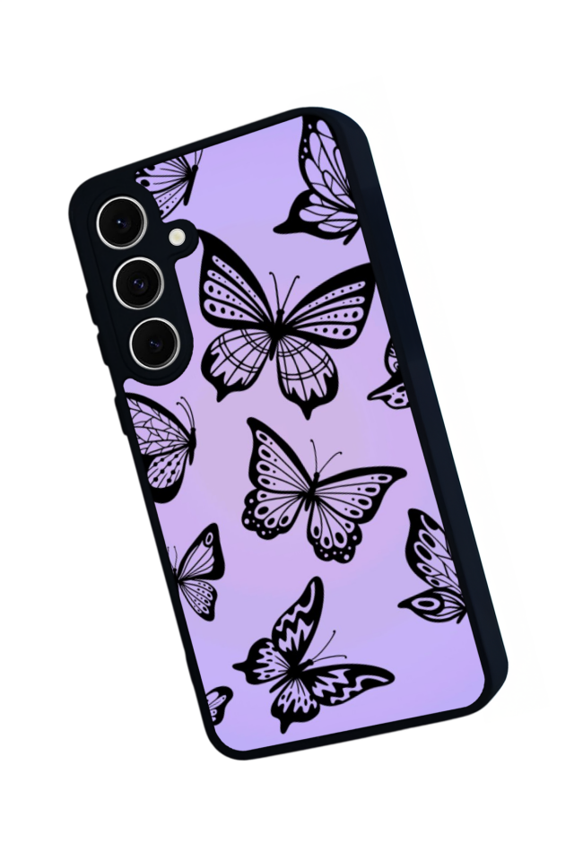 Samsung Galaxy A16 Uyumlu Kelebek Tasarımlı Glossy Premium Kılıf