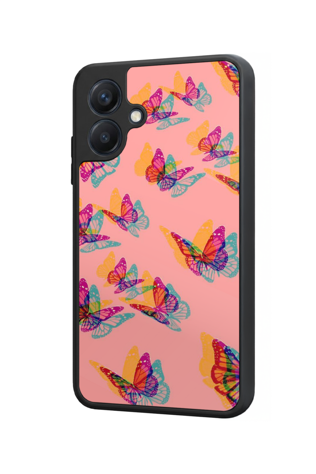 Samsung Galaxy A07 Uyumlu Kelebek Tasarımlı Glossy Premium Kılıf