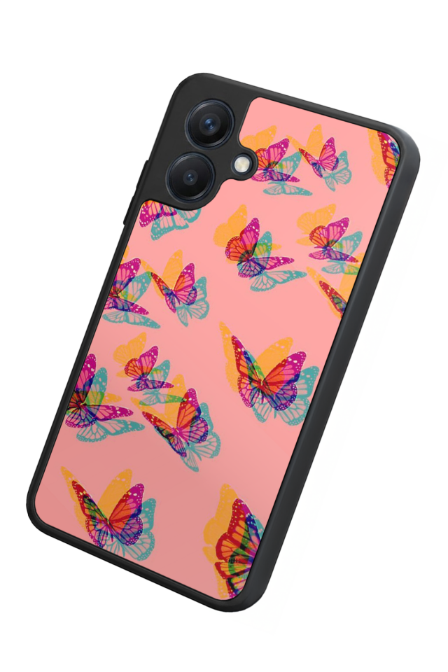 Samsung Galaxy A07 Uyumlu Kelebek Tasarımlı Glossy Premium Kılıf