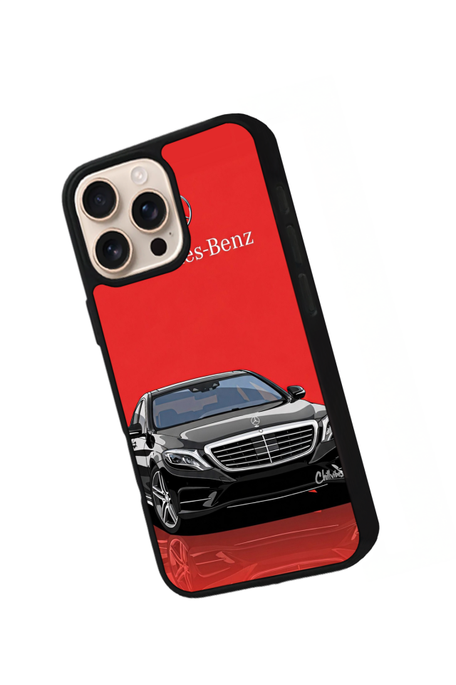 iPhone 15 Pro Uyumlu Mercedes Tasarımlı Glossy Premium Kılıf