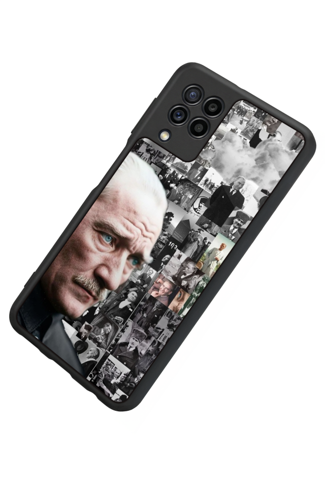 Samsung Galaxy M32 Uyumlu Mustafa Kemal Ataturk Tasarımlı Glossy Premium Kılıf