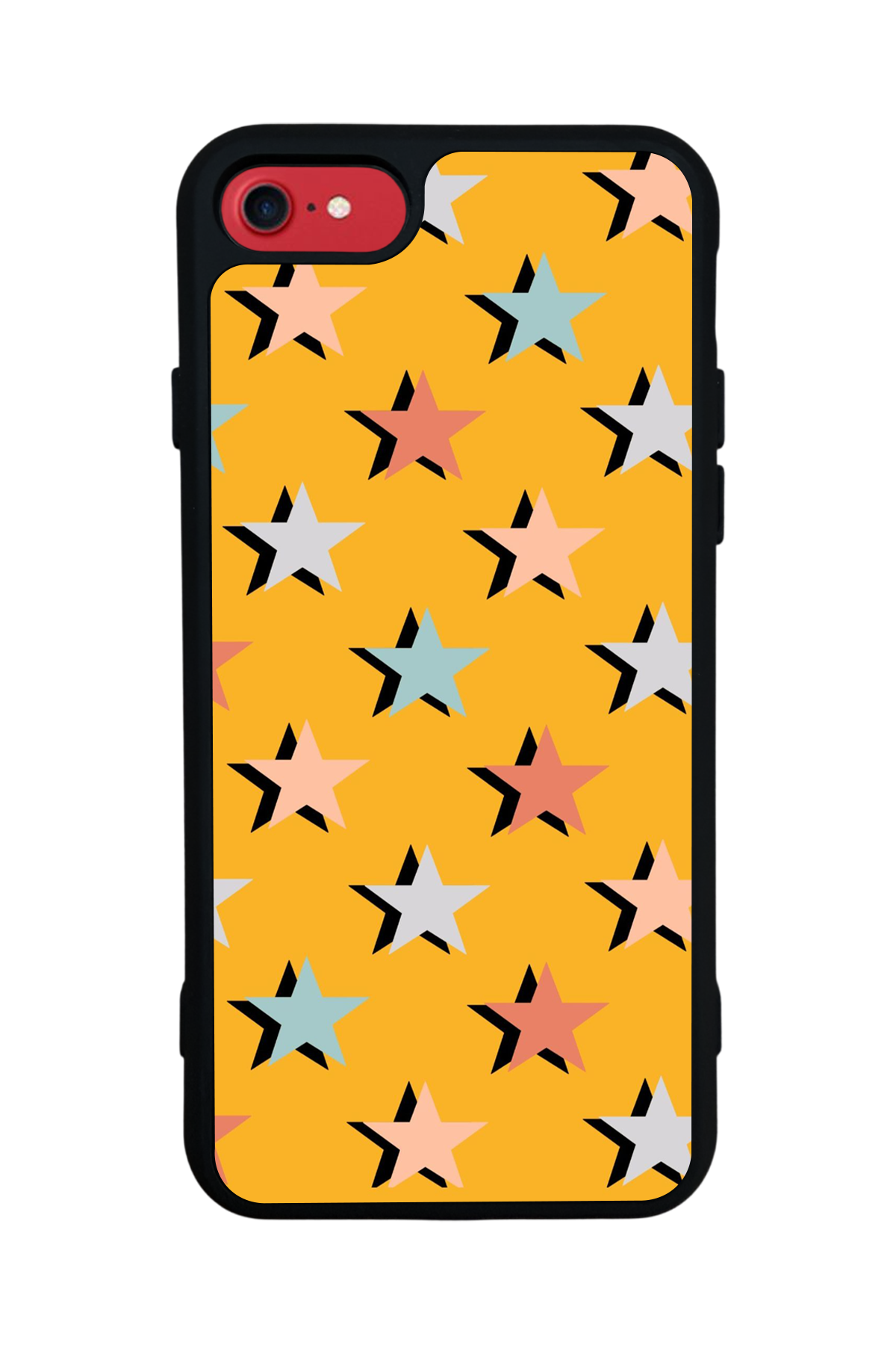 iPhone 7 Uyumlu Retro Yildizlar Tasarımlı Glossy Premium Kılıf