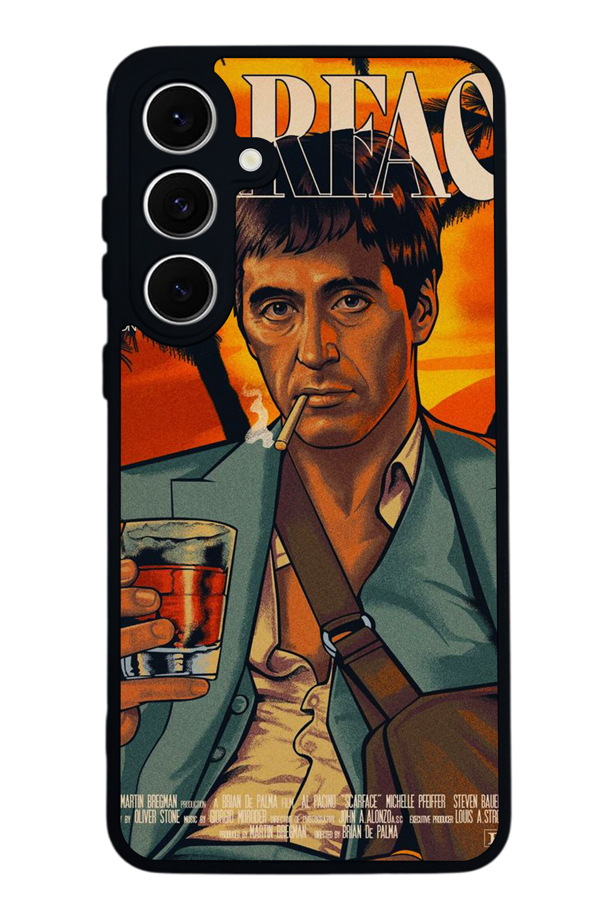 Samsung Galaxy S24 FE Uyumlu Scarface Tasarımlı Glossy Premium Kılıf