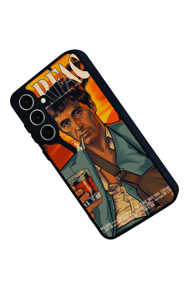 Samsung Galaxy S24 FE Uyumlu Scarface Tasarımlı Glossy Premium Kılıf