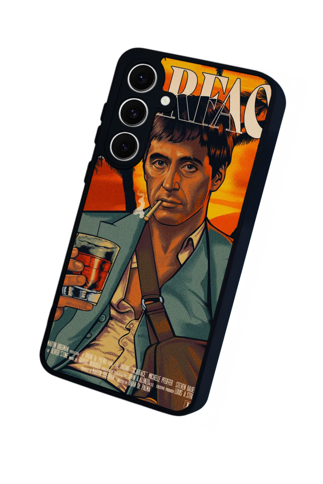 Samsung Galaxy S24 FE Uyumlu Scarface Tasarımlı Glossy Premium Kılıf