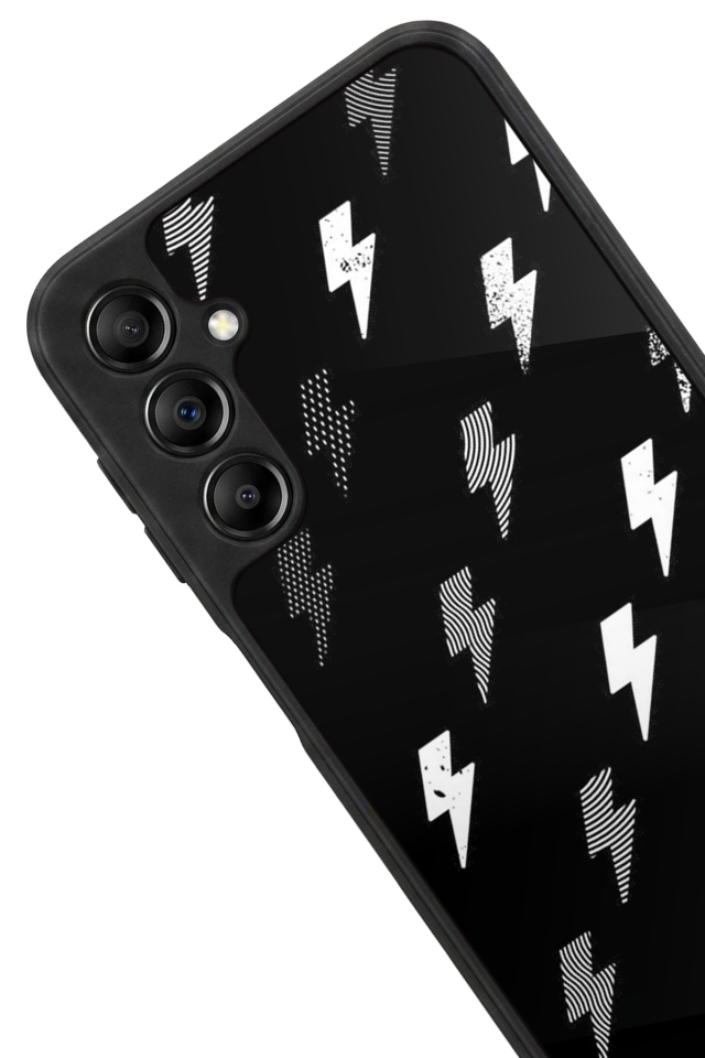 Samsung Galaxy A14 Uyumlu Simsek Tasarımlı Glossy Premium Kılıf