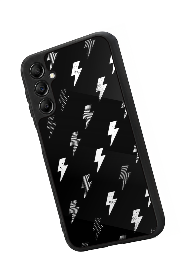 Samsung Galaxy A14 Uyumlu Simsek Tasarımlı Glossy Premium Kılıf