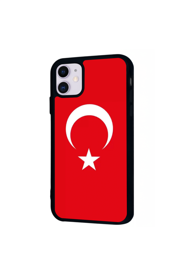 iPhone 11 Uyumlu Türk Bayragi Tasarımlı Glossy Premium Kılıf