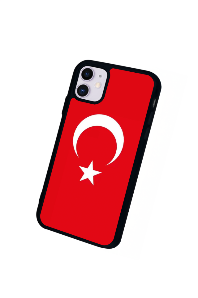 iPhone 11 Uyumlu Türk Bayragi Tasarımlı Glossy Premium Kılıf