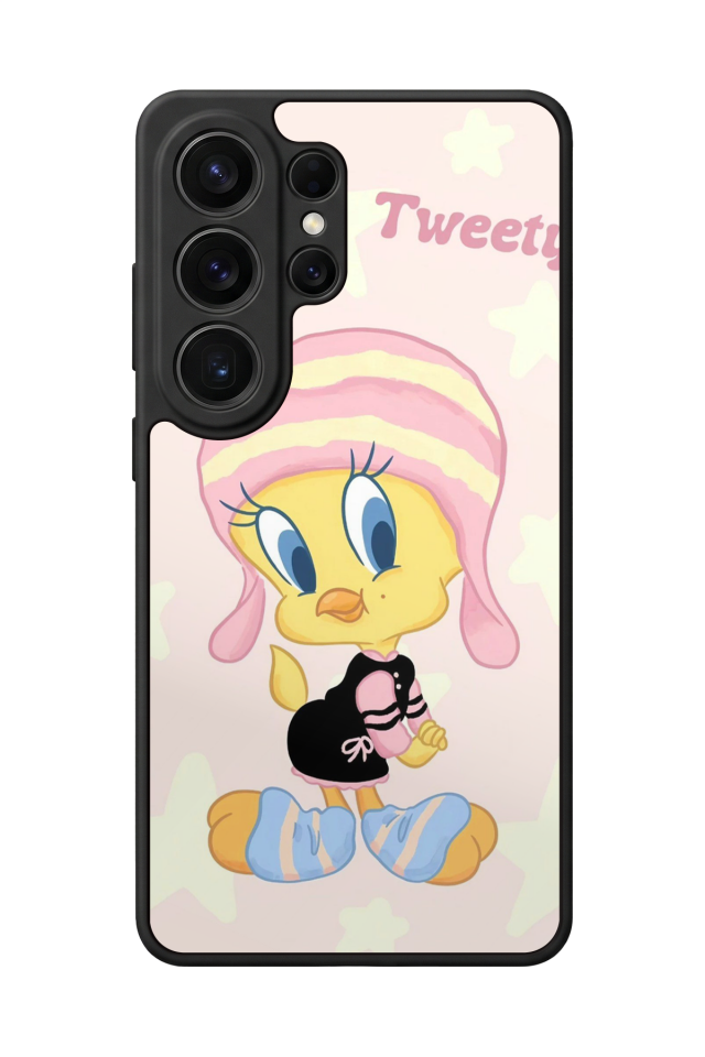 Samsung Galaxy S26 Ultra Uyumlu Tweety Tasarımlı Glossy Premium Kılıf