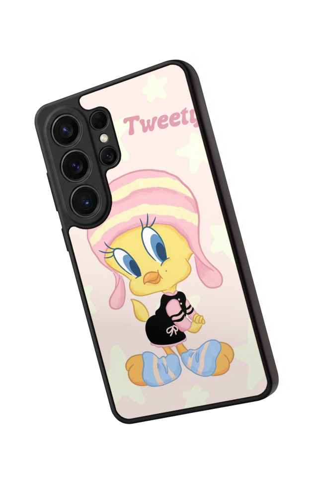 Samsung Galaxy S26 Ultra Uyumlu Tweety Tasarımlı Glossy Premium Kılıf